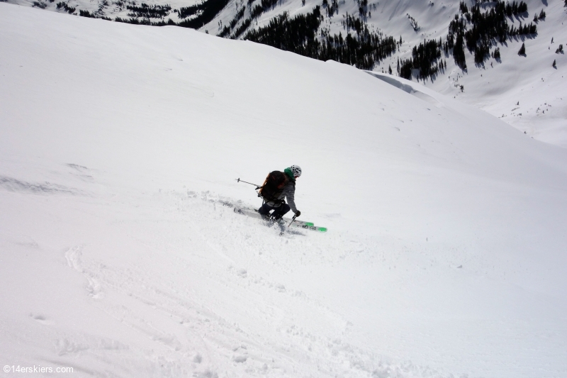 Backcountry skiing Afley Peak near Crested Butte, CO