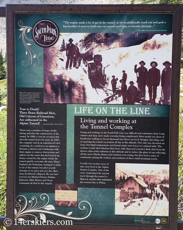 History of the Alpine Tunnel. 