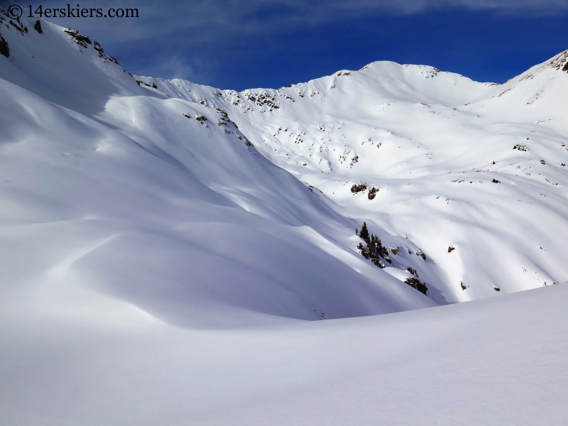 Augusta seen from Angel Pass while backcountry skiing in Crested Butte