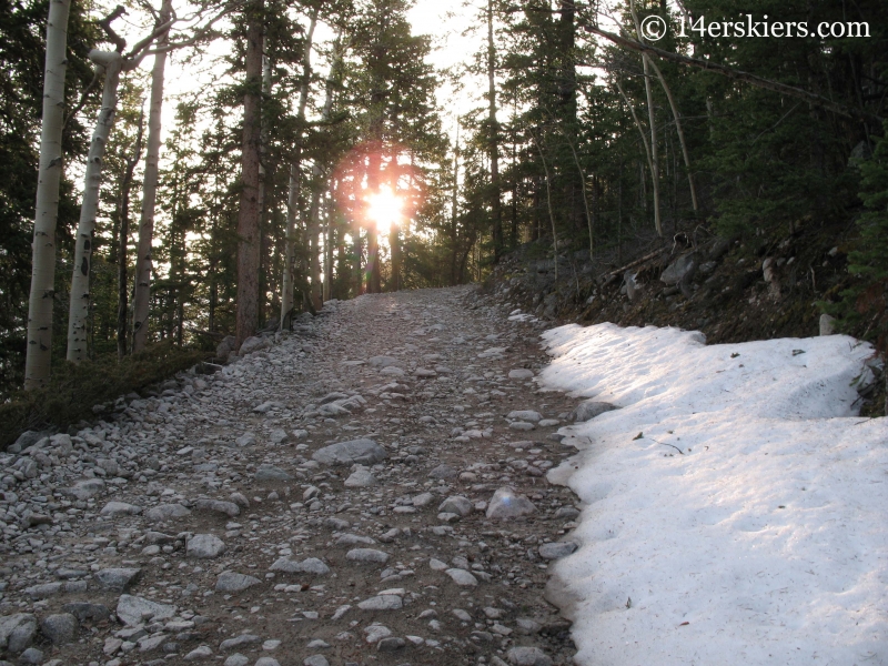 Baldwin road near Mount Antero. 