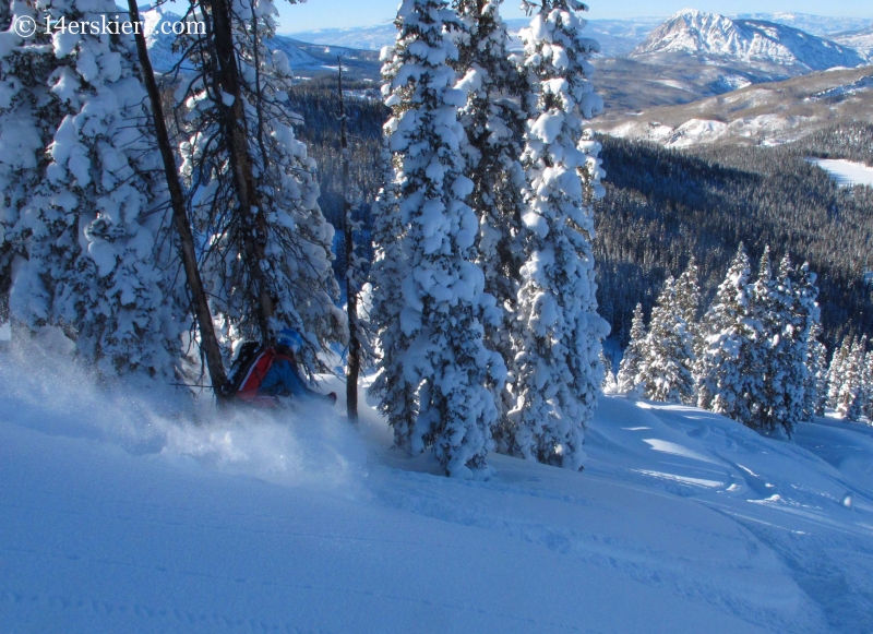 Brittany Konsella skiing