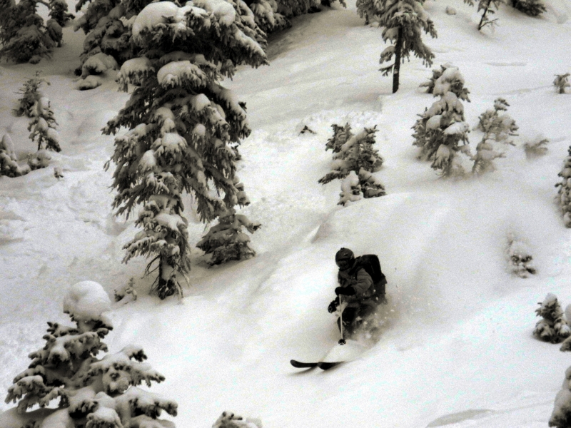 Backcountry skiing in the Anthracites