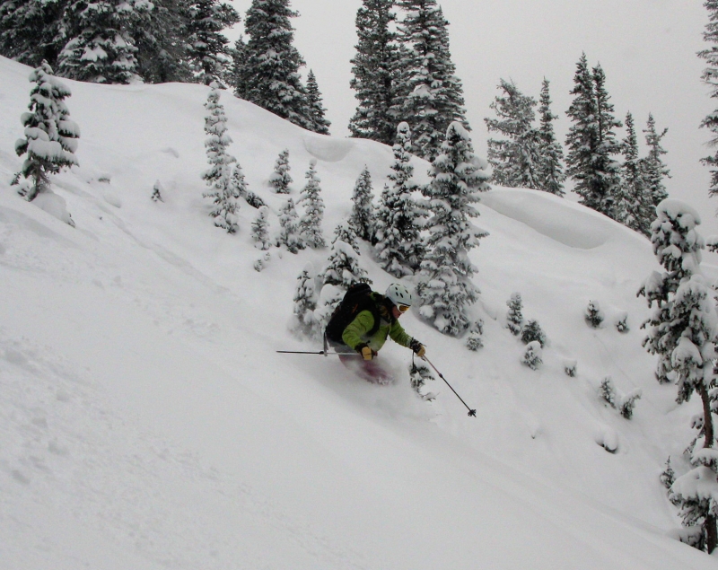 Backcountry skiing in the Anthracites