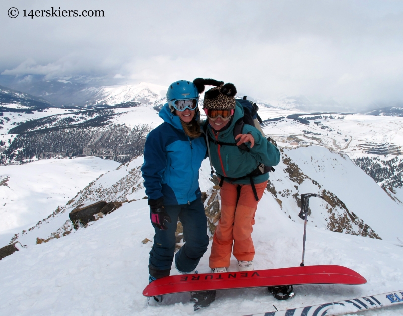 Brittany Konsella & Susan Mol on the summit of Mount Arkansas