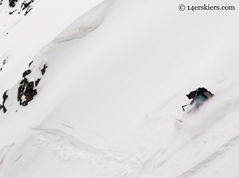 Susan Mol snowboarding Mount Arkansas