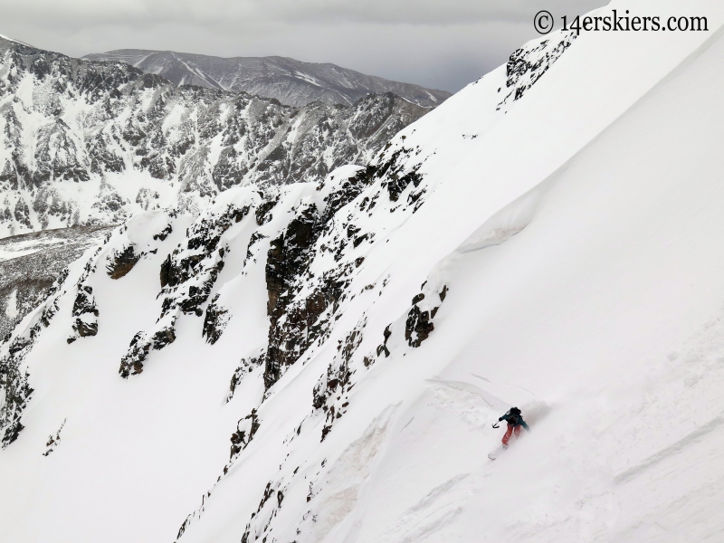 Susan Mol snowboarding