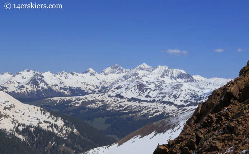 Snowmass and Capital seen from Baldy