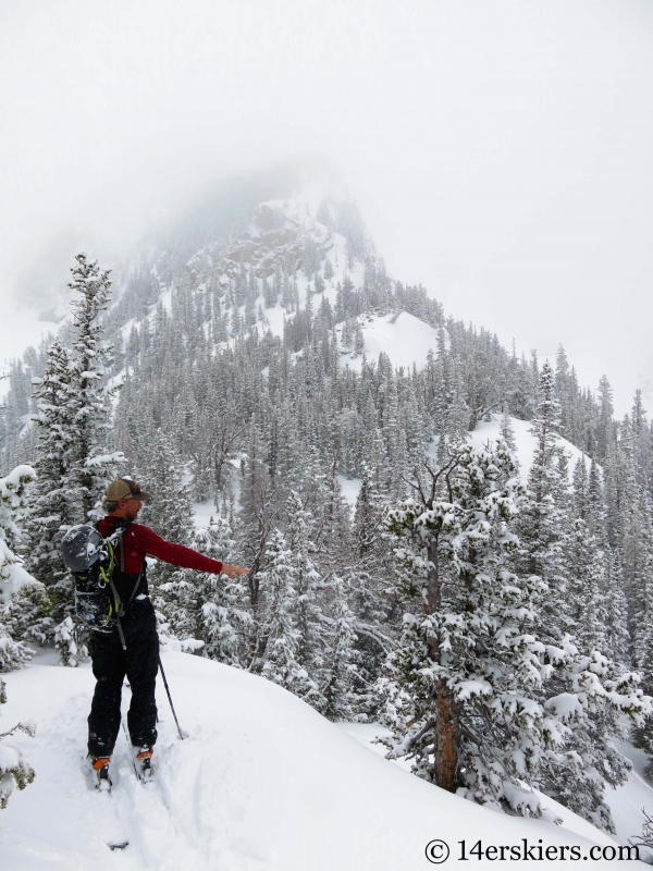 Scott Edlin backcountry skiing Bear Lake Zone in Rocky Mountain National Park.