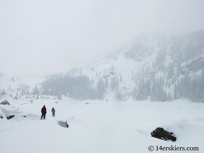 Backcountry skiing in Rocky Mountain National Park.