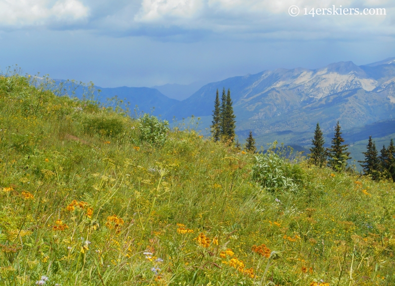 Rainstorm on Beckwith Bench Trail near Crested Butte