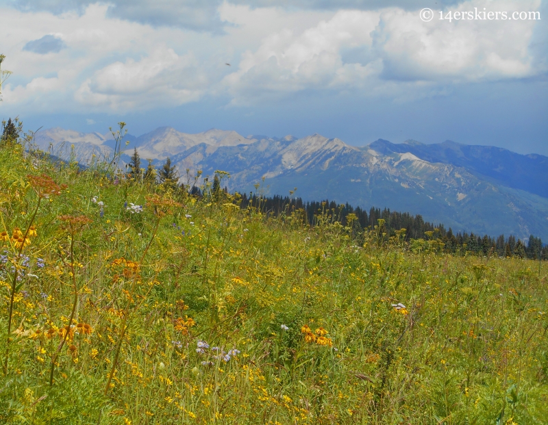 The Raggeds seen from Beckwith Bench Trail near Crested Butte