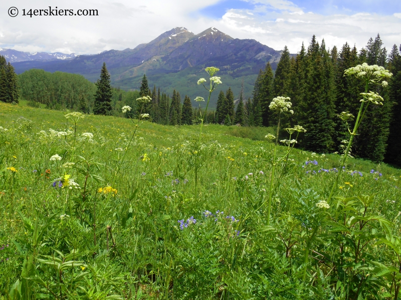 Ruby and Owen as seen from Beckwith Pass near Crested Butte