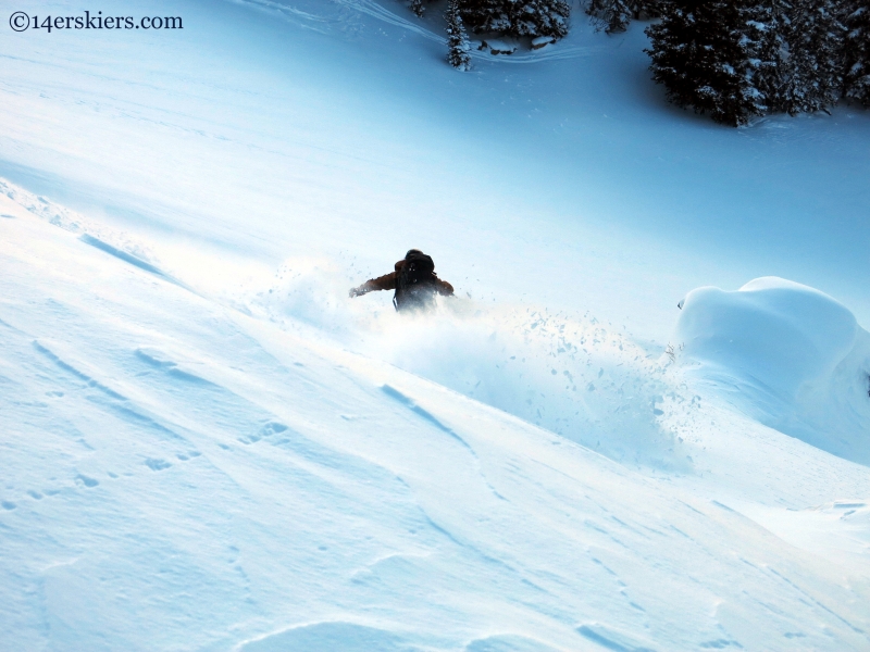 backcountry powder at Berthoud Pass