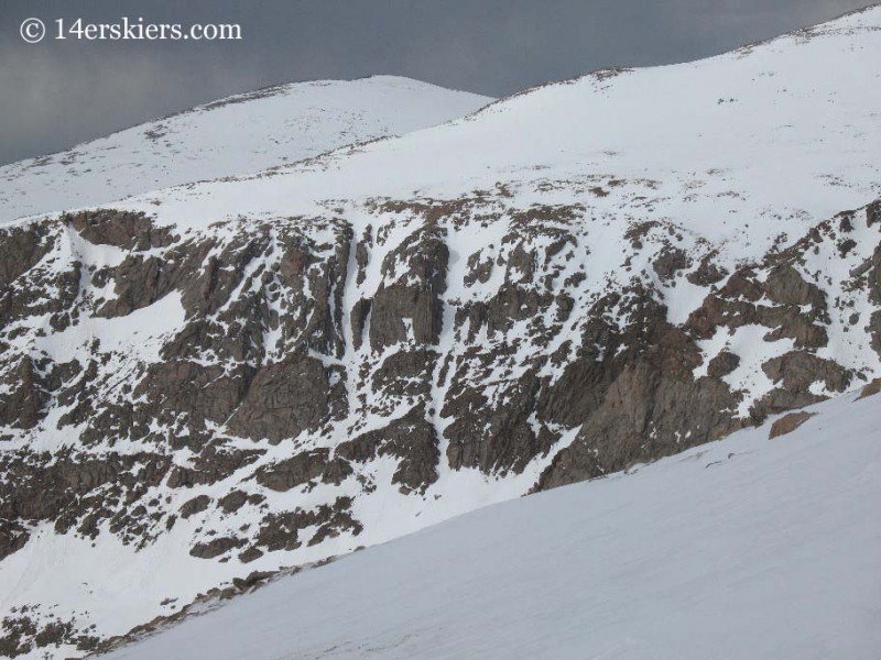 South Face of Spalding seen from Mt. Bierstadt