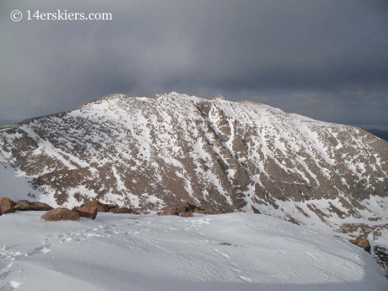 Mt. Evans seen from Mt. Bierstadt.