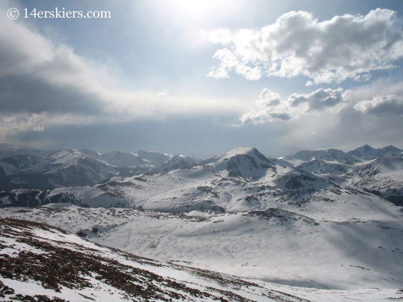 Square Top in changing light from Mt. Bierstadt.