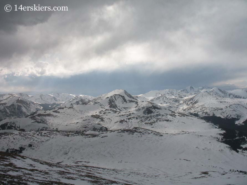 Square Top with Grays and Torreys seen from Mt. Bierstadt