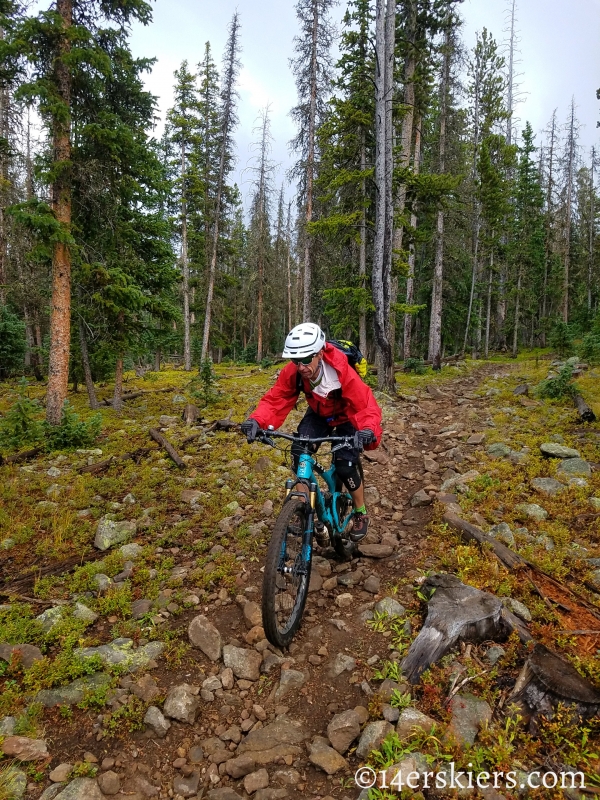 Mountain biking Colorado Trail Segment 17 to Big Bend