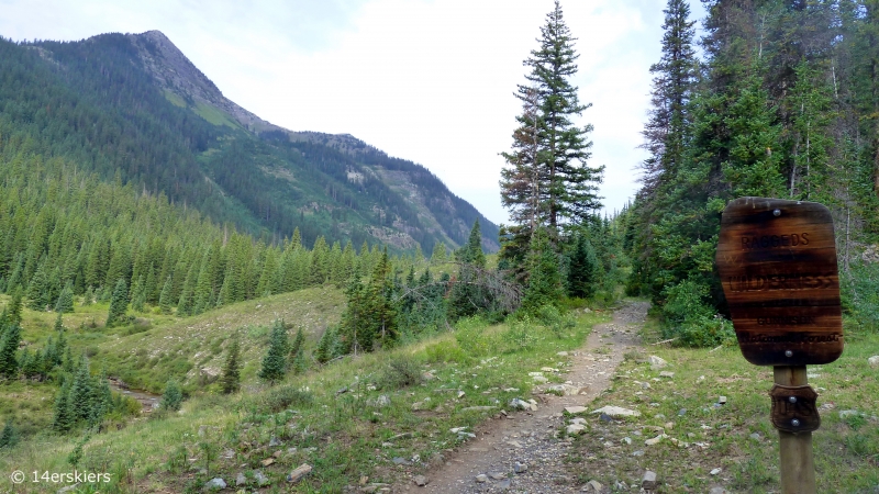 Hike to Blue Lake near Crested Butte