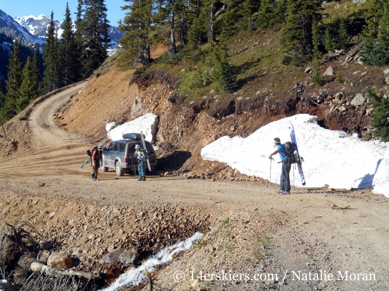 Backcountry skiing in the San Juans