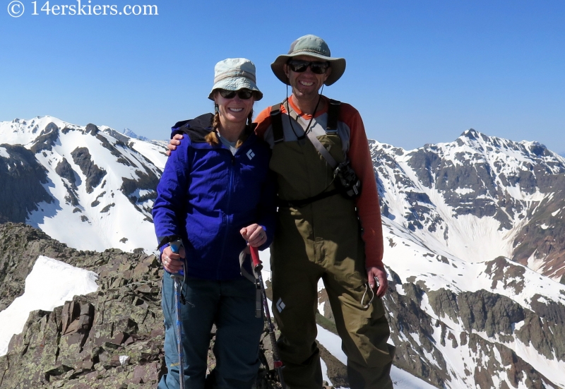 Frank & Brittany Konsella on the summit of Bonita Peak. 