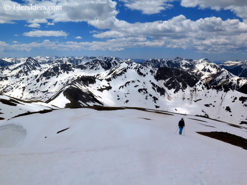 Views from Hurricane Peak in the San Juans. 