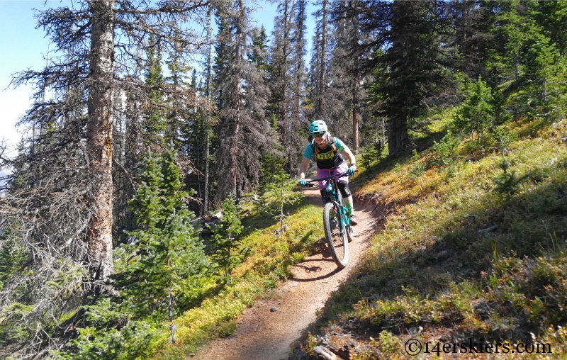 Mountain biking Boss Lake near Monarch Pass