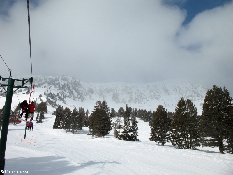 Skiing at Bridger Bowl. 