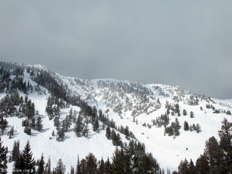 Skiing in bounds and backcountry at Bridger Bowl.