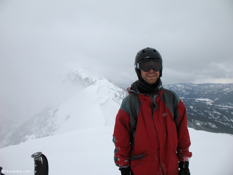 Skiing in bounds and backcountry at Bridger Bowl.