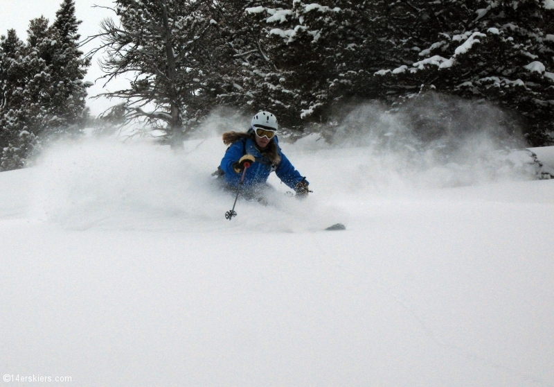 Skiing in bounds and backcountry at Bridger Bowl.