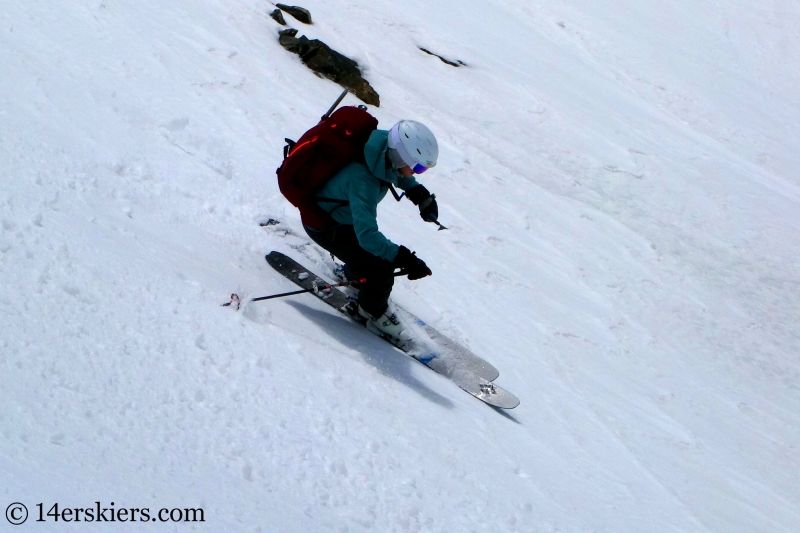 Backcountry skiing on Mount Buckskin