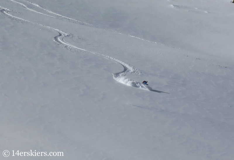 Backcountry skiing Butler Gulch