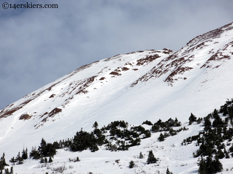 camel humps couloir mount baldy crested butte colorado