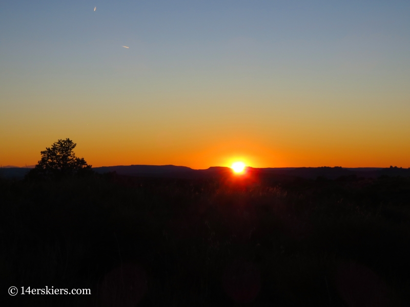 arches sunset