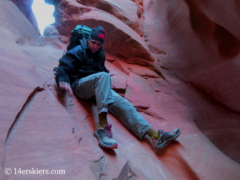 Frank Konsella, canyoneering Lost and Found, Arches National Park. 