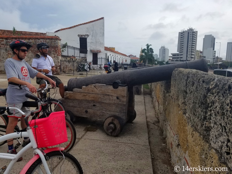 Colorful Cartagena bike tour.