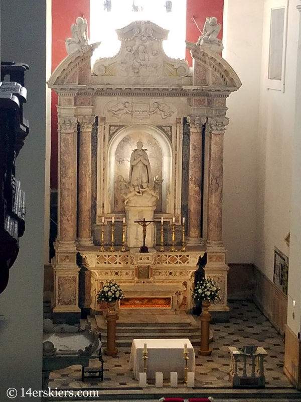 Altar of the Church of San Pedro in Cartagena.