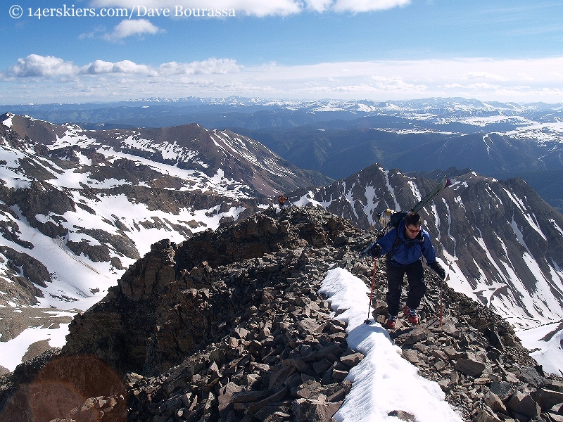 Near the summit of Castle Peak