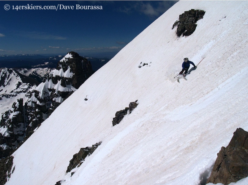 Mark Cavaliero skiing Castle Peak