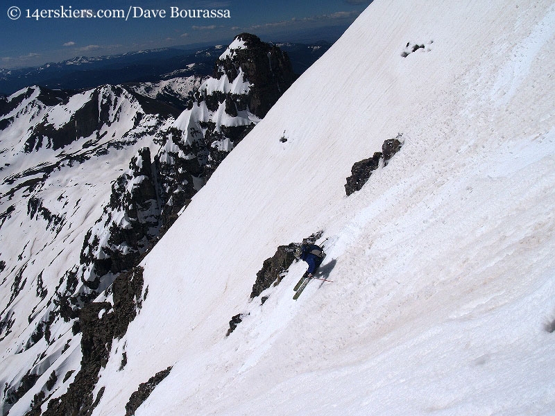 Mark Cavaliero skiing Castle Peak