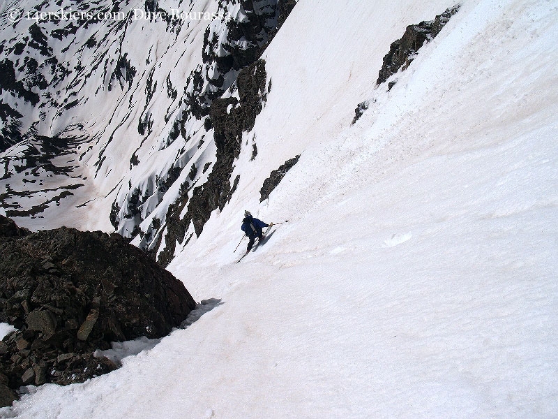 Mark Cavaliero skiing Castle Peak