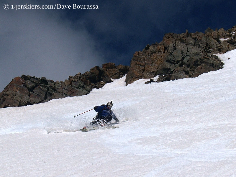 Mark Cavaliero skiing Castle Peak