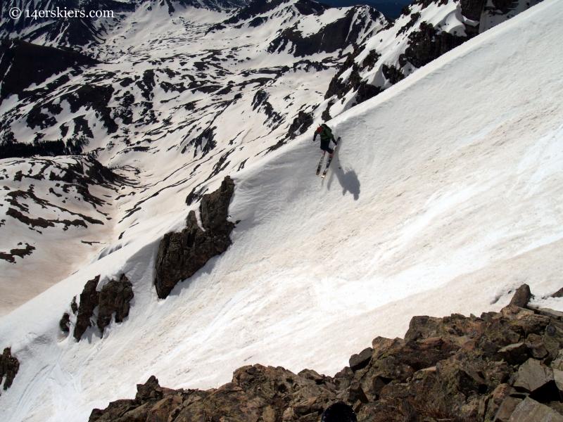 Frank Konsella skiing Castle