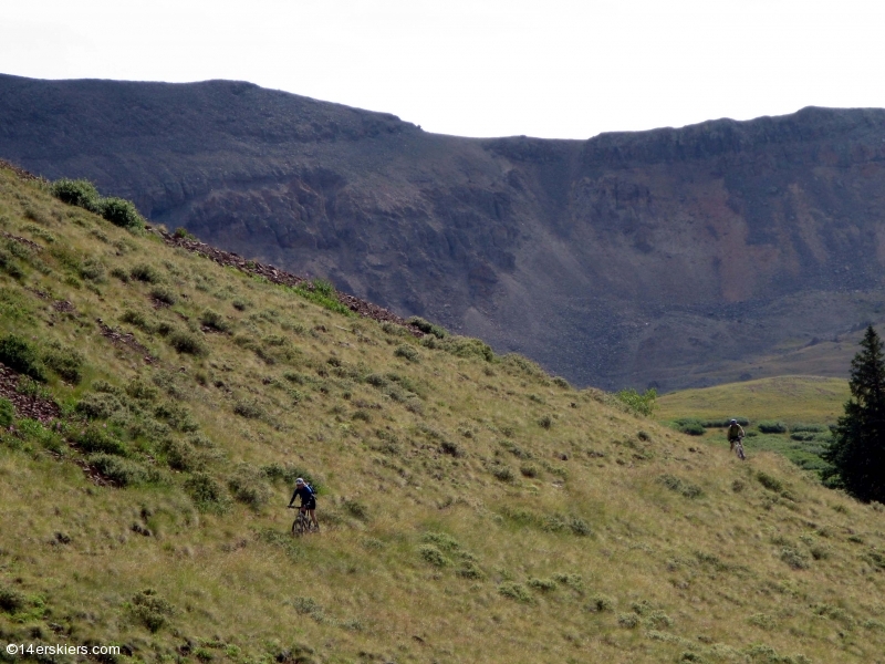 Mountain biking the Cataract Ridge section of the Colorado Trail.