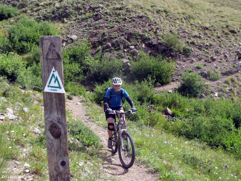 Mountain biking the Cataract Ridge section of the Colorado Trail.