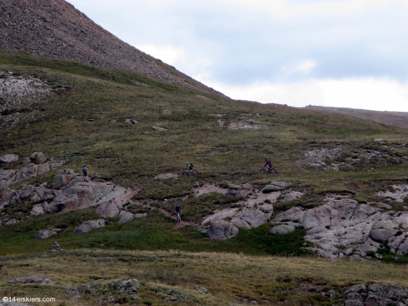 Mountain biking the Cataract Ridge section of the Colorado Trail.