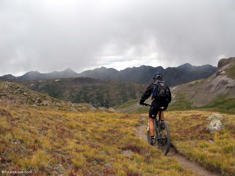 Mountain biking the Cataract Ridge section of the Colorado Trail.