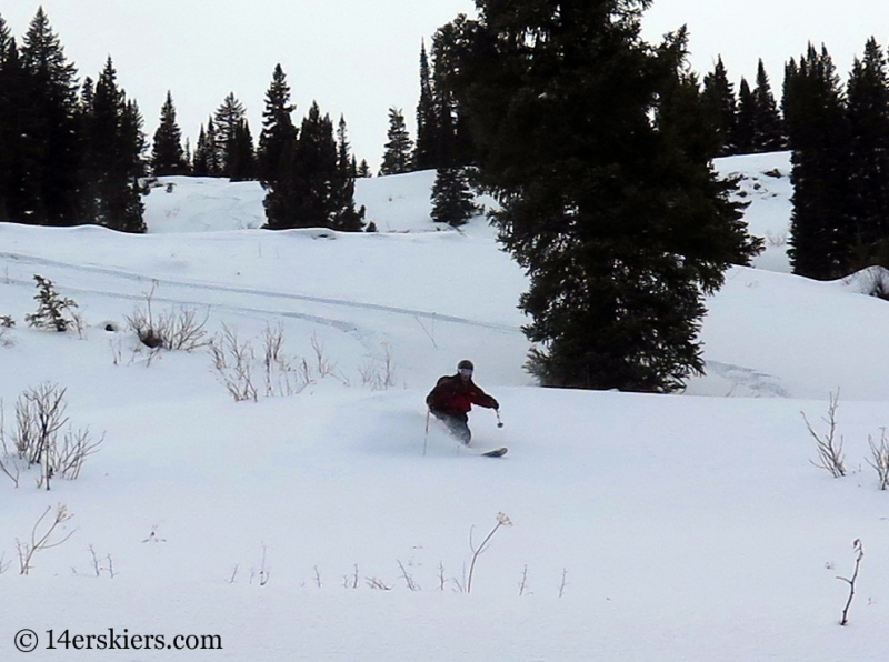 Mark Robbins backcountry skiing in Crested Butte.