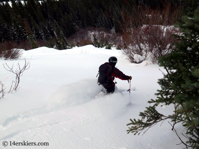 Mark Robbins backcountry skiing in Crested Butte.